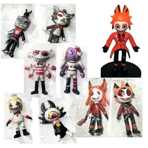 Hazbin Hotel x9 Figures Alastor Vox Husk